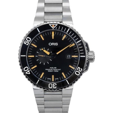 Oris Aquis Small Second Stainless Steel Black Dial Automatic Diver's 01-743-7733-4159-07-8-24-05PEB 500M Men's Watch