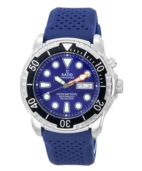 Ratio FreeDiver Helium-Safe 1000M Sapphire Automatic 1068HA90-34VA-BLU Men's Watch