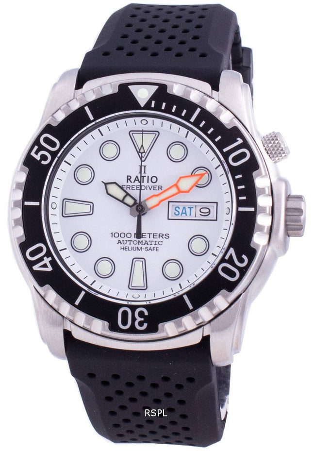 Ratio FreeDiver Helium-Safe 1000M Sapphire Automatic 1068HA90-34VA-WHT Men's Watch