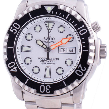 Ratio FreeDiver Helium-Safe 1000M Sapphire Automatic 1068HA96-34VA-WHT Men's Watch