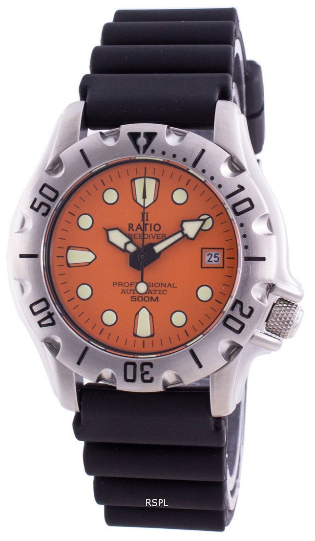 Ratio FreeDiver Professional 500M Sapphire Automatic 32BJ202A-ORG Men's Watch