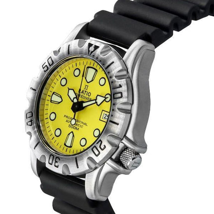 Ratio FreeDiver Professional 500M Sapphire Yellow Dial Automatic 32BJ202A-YLW Mens Watch