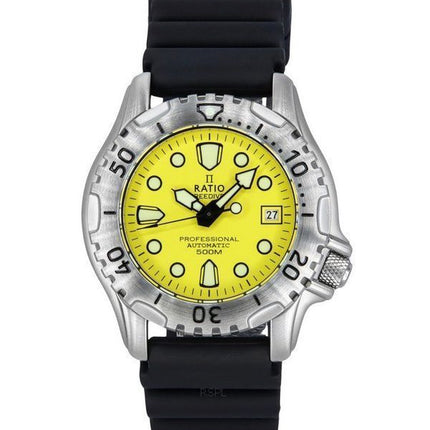 Ratio FreeDiver Professional 500M Sapphire Yellow Dial Automatic 32GS202A-YLW Men's Watch