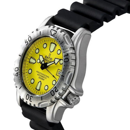 Ratio FreeDiver Professional 500M Sapphire Yellow Dial Automatic 32GS202A-YLW Men's Watch