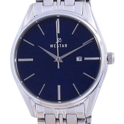 Westar Blue Dial Stainless Steel Quartz 40210 STN 104 Women's Watch