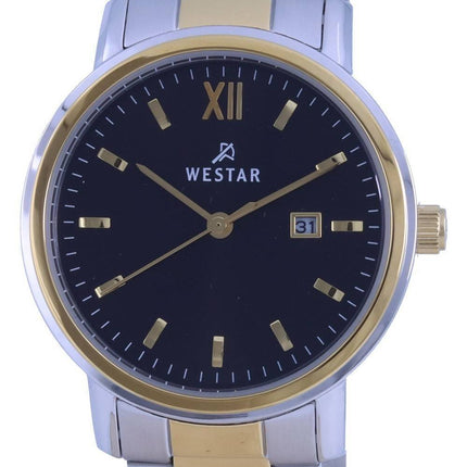 Westar Black Two Tone Stainless Steel Quartz 40245 CBN 103 Womens Watch