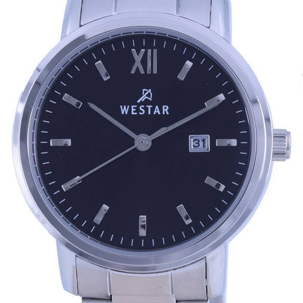 Westar Black Dial Stainless Steel Quartz 40245 STN 103 Womens Watch