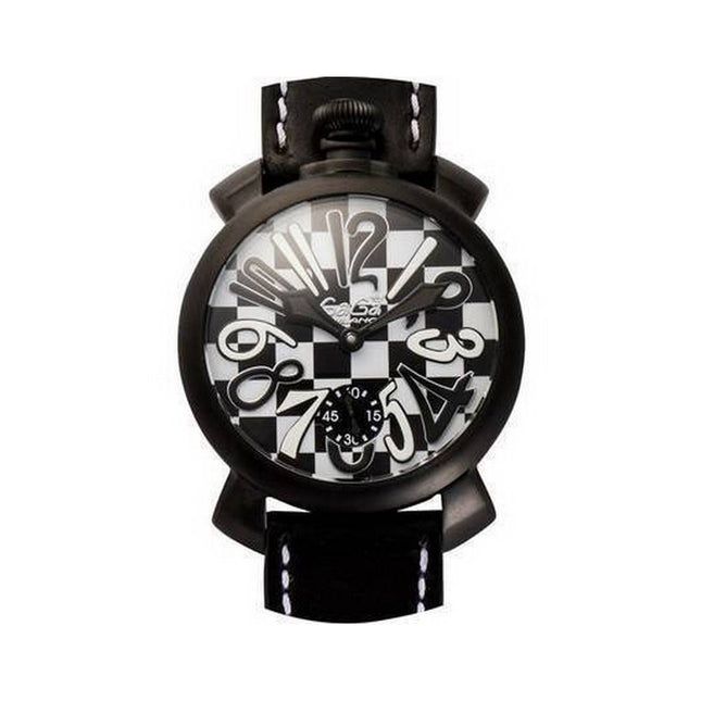 GaGa Milano Black And White Quartz 5012LECH1 Men's Watch