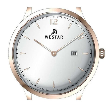 Westar Profile Leather Strap Silver Dial Quartz 50217PPN607 Mens Watch