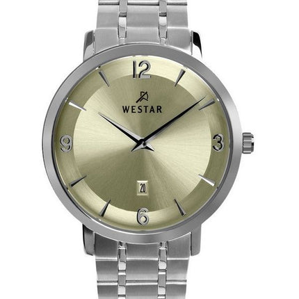 Westar Profile Stainless Steel Champagne Dial Quartz 50220STN102 Mens Watch