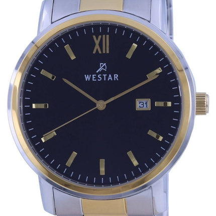 Westar Black Two Tone Stainless Steel Quartz 50245 CBN 103 Mens Watch