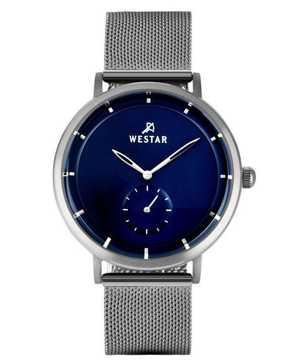 Westar Profile Stainless Steel Blue Dial Quartz 50247STN104 Mens Watch