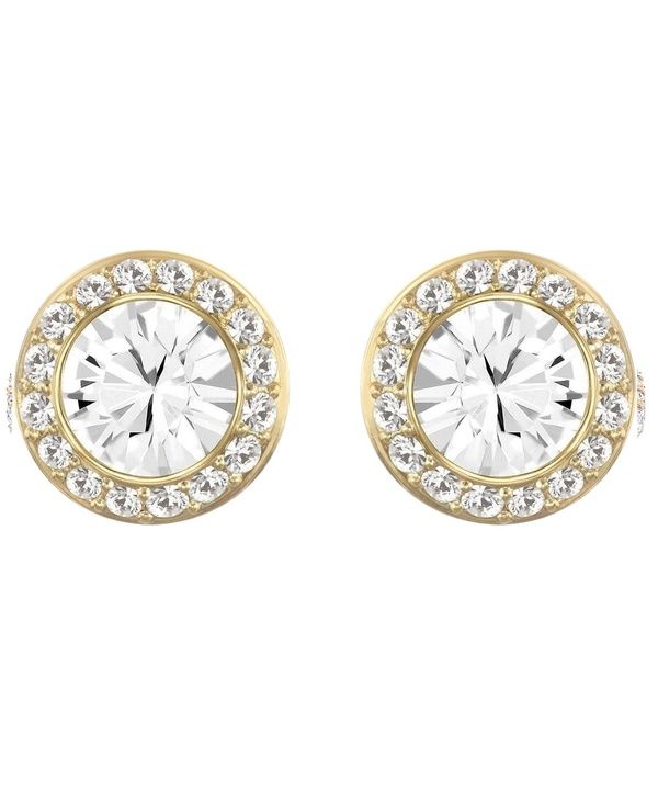 Swarovski Angelic Stud Pierced Gold-Tone Earrings 5505470 For Women