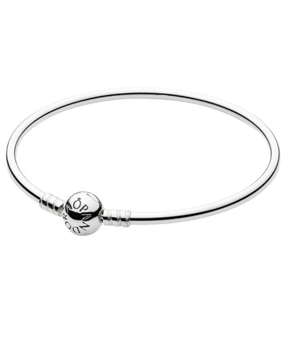 Pandora Moments Sterling Silver Bangle 590713-21 For Women