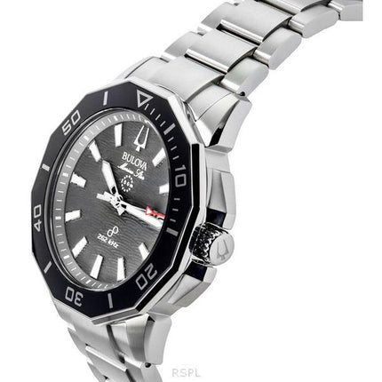 Bulova Marine Star Stainless Steel Black Dial Precisionist Quartz Diver's 96B434 200M Men's Watch