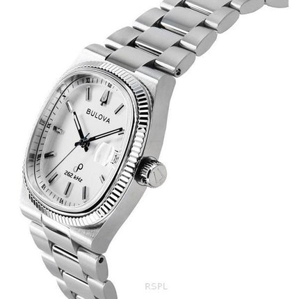 Bulova Classic Super Seville 262kHz Precisionist Stainless Steel Bracelet Silver Dial Quartz 96B444 Men's Watch