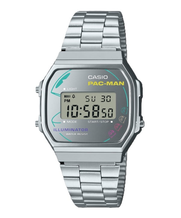 Casio Vintage Digital PAC-MAN Collaboration Quartz A168WEPC-7A Unisex Watch