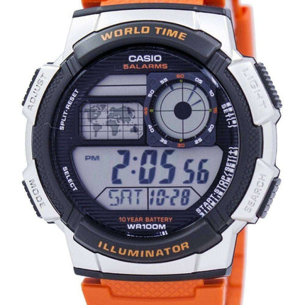 Casio Youth Series Illuminator World Time Alarm AE-1000W-4BV AE1000W-4BV Men's Watch