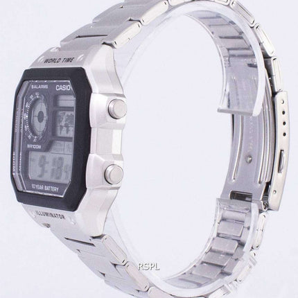 Casio Digital World Time WR100M AE-1200WHD-1AVDF AE-1200WHD-1AV Men's Watch