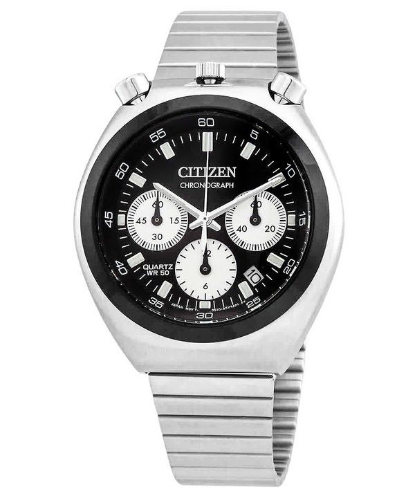 Citizen Chronograph Stainless Steel Black Dial Quartz AN3660-81E Men's Watch