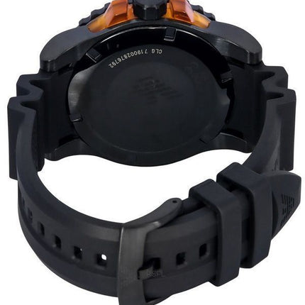 Emporio Armani Aqua Black Polyurethane Strap Black Dial Quartz Divers AR11539 200M Mens Watch