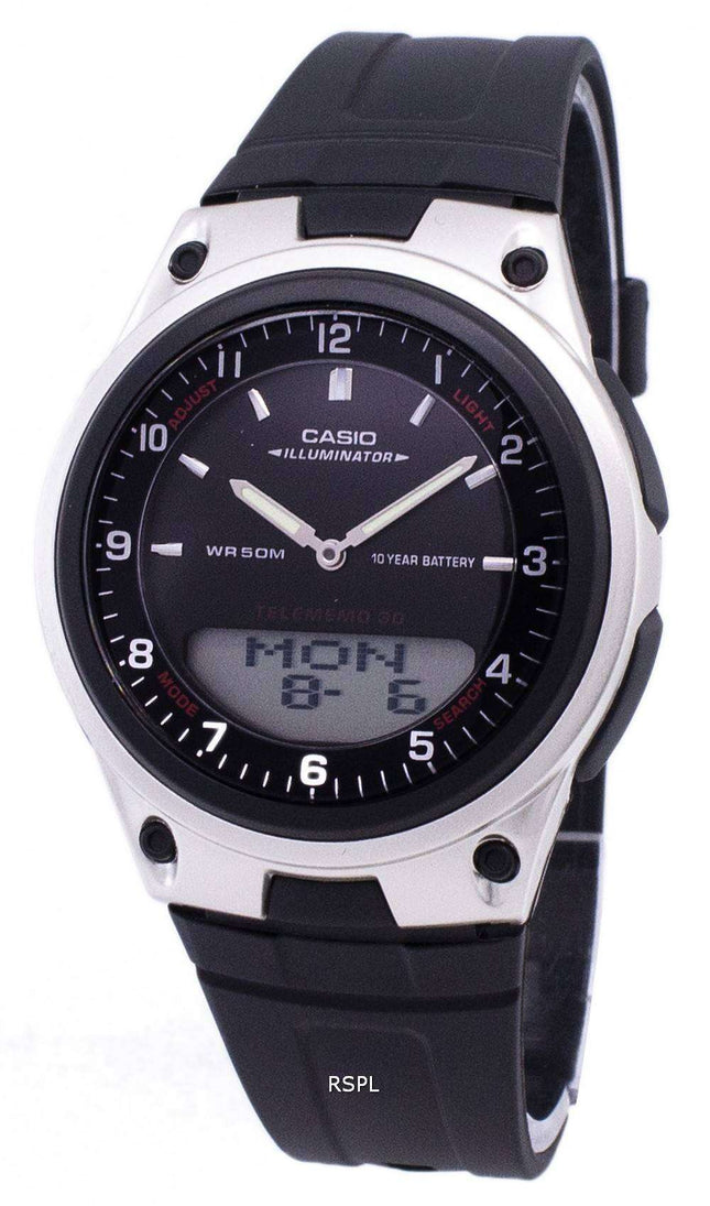 Casio Analog Digital Telememo Illuminator AW-80-1AVDF AW-80-1AV Men's Watch