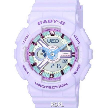 Casio Baby-G Analog Digital Pastel Meets Metallic Quartz BA-110XPM-6A BA110XPM-6 100M Womens Watch