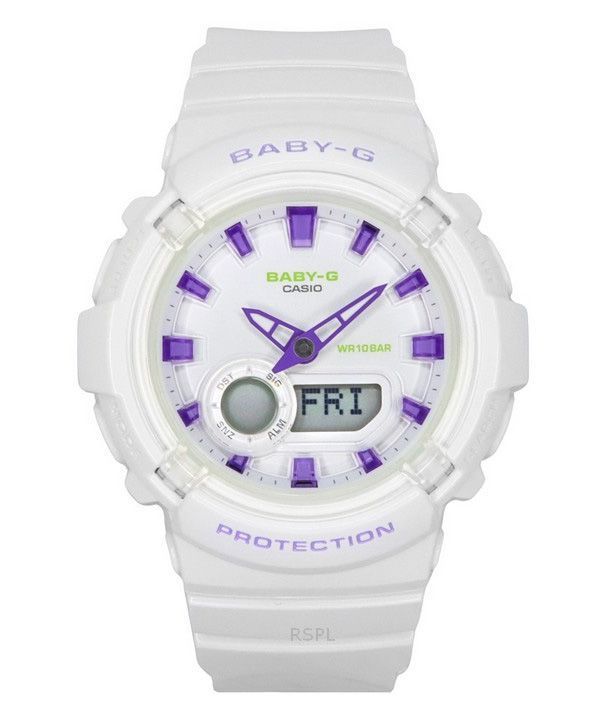 Casio Baby-G Analog Digital Resin Strap White Dial Quartz BGA-280DN-7A 100M Women's Watch