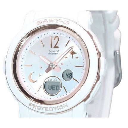 Casio Baby-G Moon And Star Series Analog Digital White Dial Quartz BGA-290DS-7A 100M Womens Watch