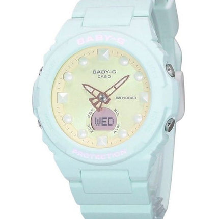 Casio Baby-G Futuristic Holographic Analog Digital Yellow Dial Quartz BGA-320FH-3A 100M Womens Watch