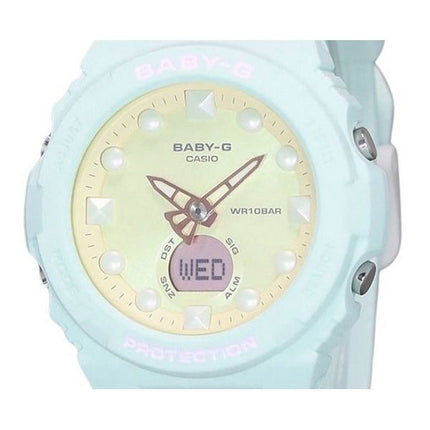 Casio Baby-G Futuristic Holographic Analog Digital Yellow Dial Quartz BGA-320FH-3A 100M Womens Watch