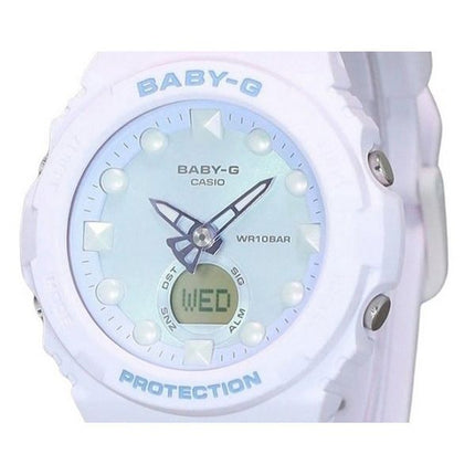 Casio Baby-G Futuristic Holographic Analog Digital Light Green Dial Quartz BGA-320FH-4A 100M Womens Watch