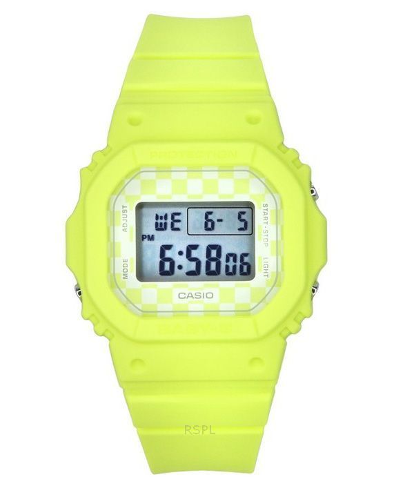 Casio Baby-G Skater Fashion Digital Light Green Resin Strap Quartz BGD-565GS-9 100M Women's Watch