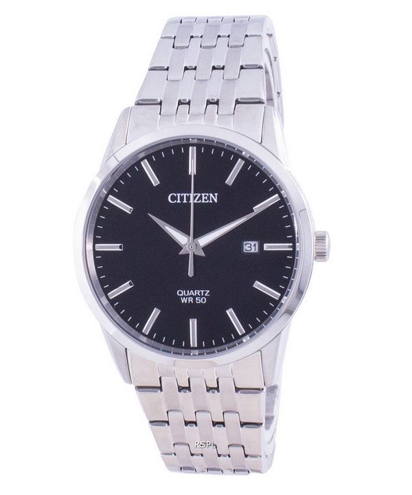 Citizen Black Dial Stainless Steel Quartz BI5000-87E Men's Watch