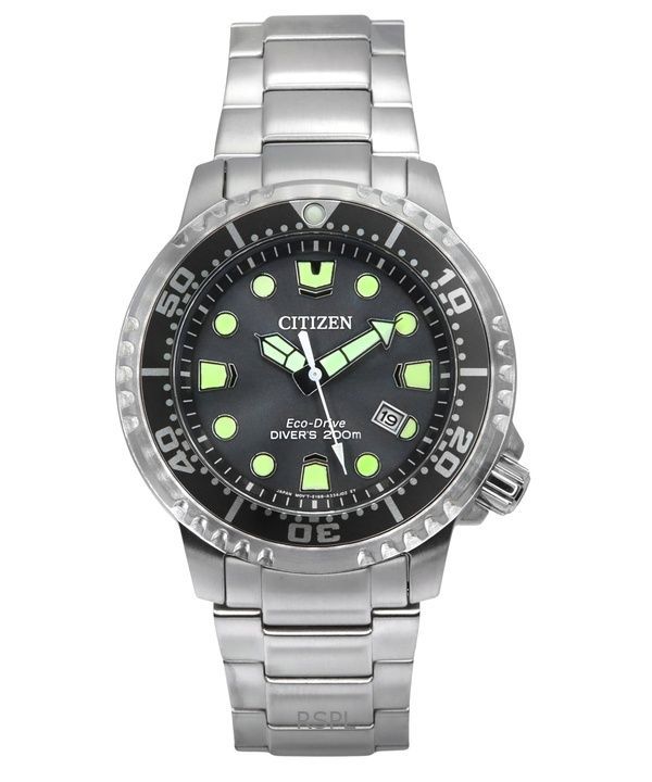 Citizen Promaster Dive Eco-Drive Stainless Steel Grey Dial Diver's BN0167-50H 200M Men's Watch