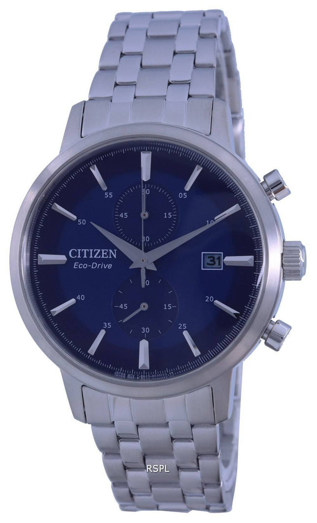 Citizen Classic Blue Dial Stainless Steel Eco-Drive CA7060-88L Mens Watch