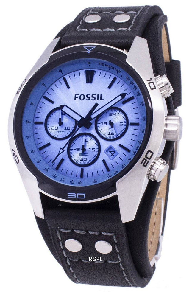 Fossil Coachman Chronograph Black Leather CH2564 Men's Watch