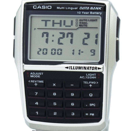 Casio Youth Digital Data Bank 5 Alarm Multi-Lingual DBC-32D-1ADF DBC-32D-1 Men's Watch