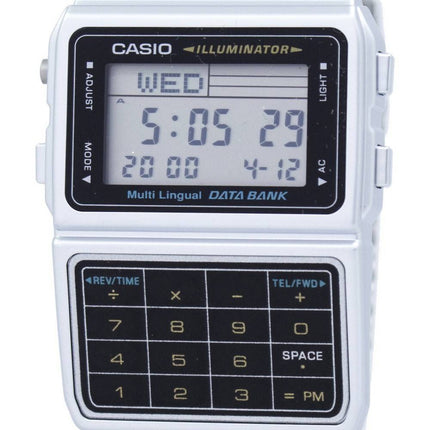 Casio Digital Stainless Steel Data Bank Multi-Lingual DBC-611-1DF DBC611-1DF Men's Watch