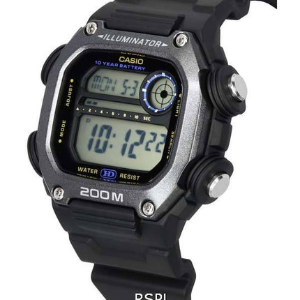 Casio Digital Sports Resin Strap Quartz DW-291HX-1A DW291HX-1 200M Mens Watch