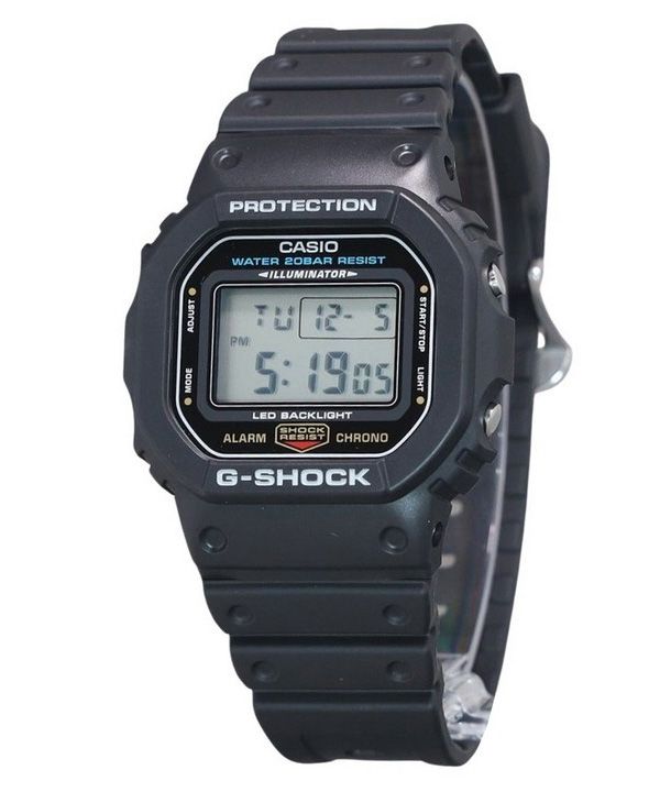 Casio G-Shock Digital Resin Strap Quartz DW-5600UE-1 200M Mens Watch