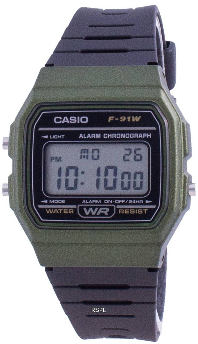 Casio Classic Daily Alarm F-91WM-3A F91WM-3A Men's Watch