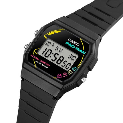 Casio Standard Digital PAC-MAN Collaboration Bio-Based Resin Strap Quartz F-91WPC-1A Unisex Watch