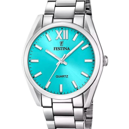 Festina Alegria Stainless Steel Turquoise Dial Quartz F20622-D Women's Watch