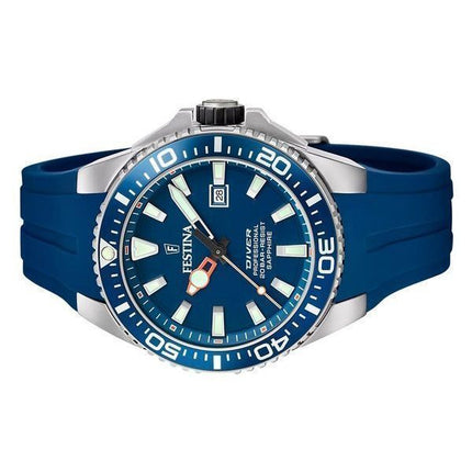 Festina The Originals Rubber Strap Blue Dial Quartz Diver's F20664-1 200M Men's Watch