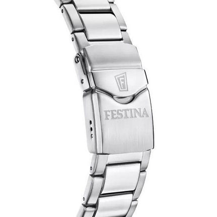 Festina The originals Stainless Steel Orange Dial Quartz Diver's F20665-5 200M Men's Watch