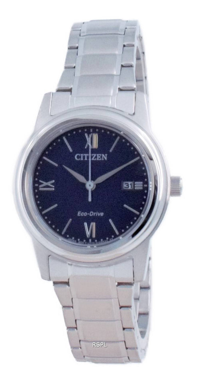 Citizen Classic Blue Dial Stainless Steel Eco-Drive FE1220-89L 100M Womens Watch