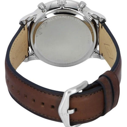 Fossil Neutra Chronograph Leather Strap Cream Dial Quartz FS6022 Men's Watch