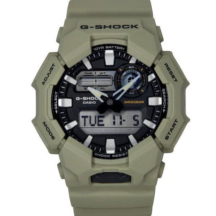 Casio G-Shock Analog Digital Bio-Based Resin Strap Black Dial Quartz GA-010-5A 200M Mens Watch