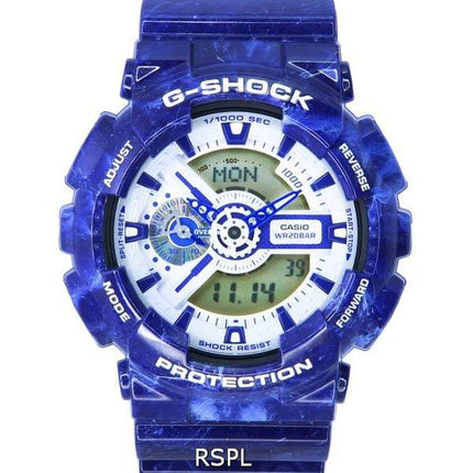 Casio G-Shock Porcelain Analog Digital Quartz GA-110BWP-2A GA110BWP-2 200M Men's Watch